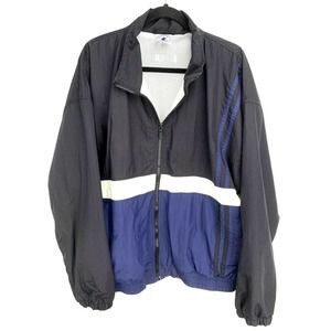 Vintage Converse All Star Chuck Taylor Winbreaker Jacket Black Stripe